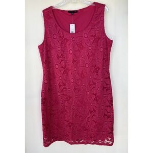 Tiana B Sleeveless Pink Pencil Dress Lined  Women's XL‎  NWT